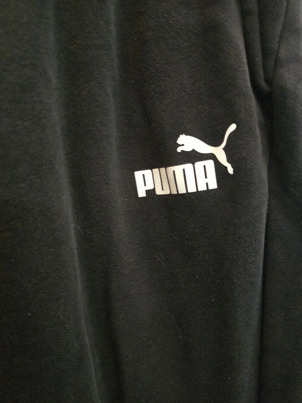 Puma  Black Logo Sweatpants